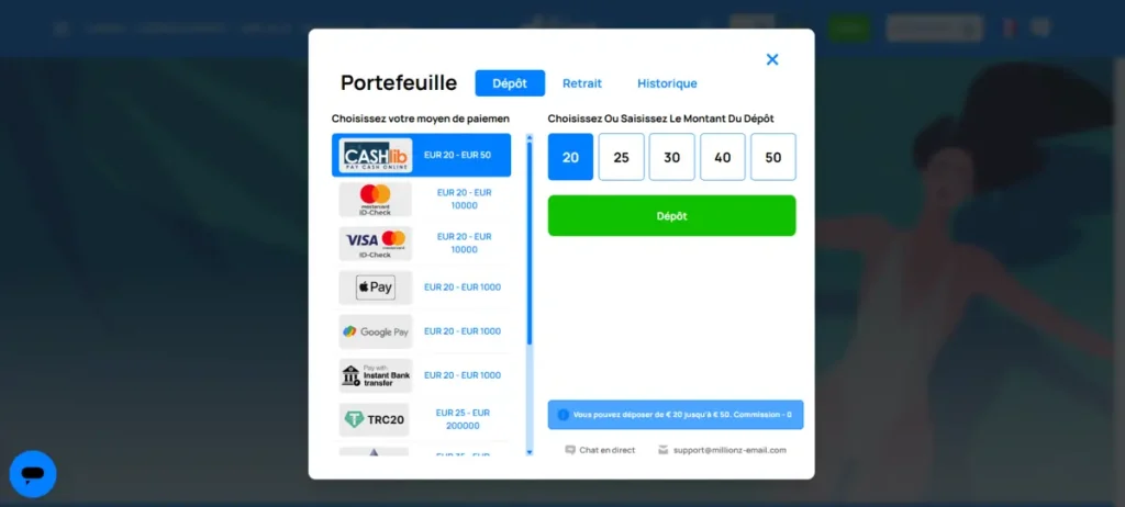 Dépôt Crazy Time Casino