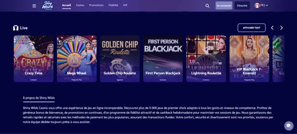 Shiny Wilds Crazy Time